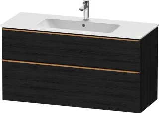 Duravit D-Neo Waschtischunterbau wandhängend Eiche Schwarz Matt 1210x462x625 mm - DE4364004160000 DE4364004160000