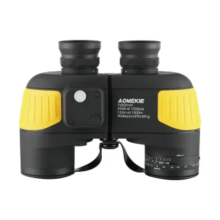 [EU Direct] AOMEKIE Binoculars for Adults 7X50 Marine Binoculars Waterproof with Illuminated Rangefinder Compass Prism L