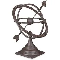 relaxdays Gartenfigur Sonnenuhr Garten M