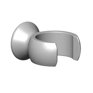 Dornbracht Halter für Handbrause Ersatzteile 091720015 43 x 26 x 35 mm Dark Platinum gebürstet 091720015-99