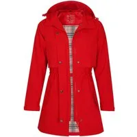 ATLASLAVA Regenjacke Damen Regenmantel Wasserdicht Kapuze Women Rain Jacke (1-St) Übergangsjacke Outdoor Frühling Sommer Herbst
