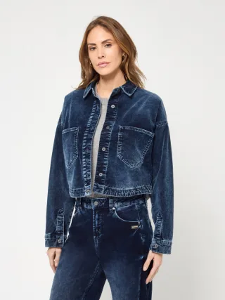 GANG Damen Jacken 94LUNA CROPPED - oversized fit dark blue used