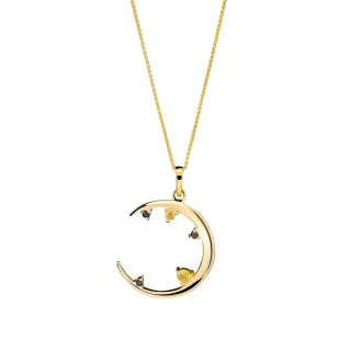 Orphelia 'Eline' Damenkette mit Anhänger aus 925er Sterlingsilber – Gold ZH-7497/G