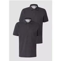 s.Oliver Poloshirt Poloshirt Kragen, Knopfleiste, Logo-Stickerei