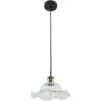 Lindby Hängeleuchte Ludowika, Glas Transparent IP20, 1 x 15 W LED
