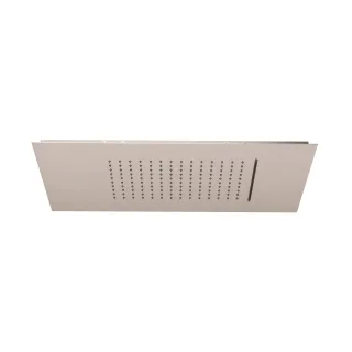 KLUDI-ASANA 600 x 300 mm Kopfbrause Regen & Wasserfall Stainless Brushed Nickel 69450N5-00