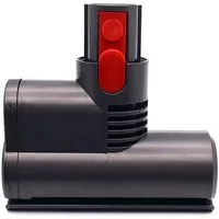 Trade-Shop Mini-Turbodüse passend für Dyson V7, V8, V10, V11, V15 ersetzt 967479-04, Zubehör für Dyson 967479-04 / Staubsauger-Ersatzteil, Saugkopf mit Nylon-Borsten / motorisiert