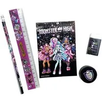 Monster High Kreativset Monster High Schreibset 5-teilig Schule Mädchen Grusel-Fans
