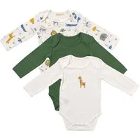 Schlummersack Langarmbody Bio Baby-Bodys langarm 3er-Pack OEKO-TEX zertifiziert