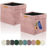Lycce Regalkorb Lycce Kallax Boxen Cord, faltbare Aufbewahrungsboxen 33x33xH31cm (2 St)