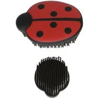 Kieffer Pferdebürste Mini-Putzwunder "Marienkäfer" rot - Putzbürste für die schnelle R...