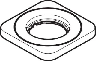 Hansgrohe Rosette Axor Citterio M 3-Loch Waschtischarmatur chrom, 98930000 98930000
