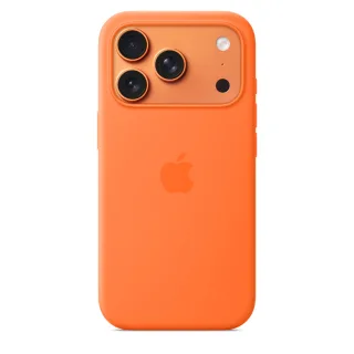 Apple iPhone 17 Pro Silikon Case mit MagSafe - Orange ???????