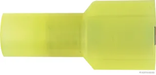 HERTH&BUSS Quetschverbinder, 0,5 - 1 mm², 6,3 x 0,8 mm Flachstecker gelb - 50254217