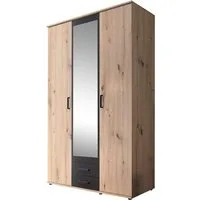 Schlafkontor Drehtürenschrank im modernen Dekor Artisan Eiche