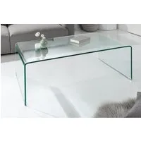 riess-ambiente Couchtisch FANTOME 110cm transparent, Wohnzimmer · Glas · eckig · Modern Design
