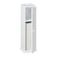 relaxdays Badregal Schmaler Toilettenschrank mit 2 Ablagen