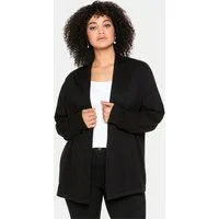 Sheego Strickjacke Strickjacke Langarm mit Schalkragen