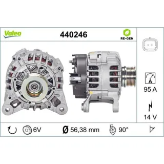 Valeo Lichtmaschine Dacia Renault 440246