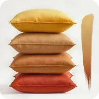 Topfinel Kissenbezüge 4er Set 40x40 & 50x50 cm aus weichem Samt-flauschig mit Farbverlauf, Kissenhülle ohne Füllung – Dekokissenbezug aus Samt für Sofa & Bett