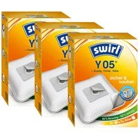 Melitta Staubsaugerbeutel SWIRL Y 05 EcoPor für Grundig Privileg Nilfisk 3er-Pack 12 Stk, passend für Grundig, Privileg, Nilfisk, 12 St.