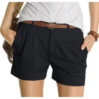 be styled Chinoshorts Chino shorts, kurze Bundfalten Hosen Damen j161p mit Stretchanteil