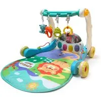 relaxdays Baby Gym Spielbogen mit Rollen, Musik & Licht, blau