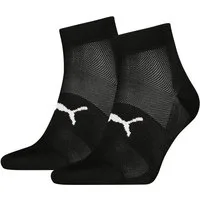 PUMA Kurzsocken PUMA UNISEX SPORT LIGHT QUARTER 2P (2 Paar) mit verstärktem Fersen- und Zehenbreich