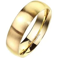 viva-adorno Fingerring Edelstahl Damen Herren Ring matt gebürstet Bandring Partnerring, Verlobungsring mattiert