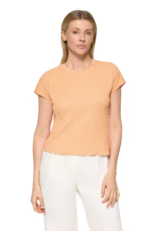 betty barclay - so cosy - - Strukturshirt Peach - Gr. - 42