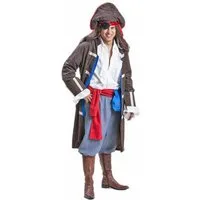 Das Kostümland Piraten-Kostüm Piraten Kostüm 'Jack' für Herren, Brauner Gehrock