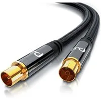 Primewire TV-Kabel, Koax, IEC Stecker, RF Buchse (300 cm), HDTV Antennenkabel, Braiding, 2-fach Schirmung, 75 Ohm / 135 dB - 3m