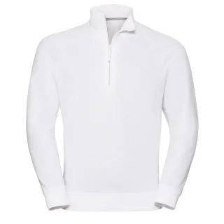 Russell Herren Authentic Quarter Zip Sweatshirt (Weiß)