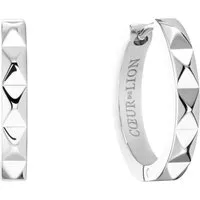 COEUR DE LION Paar Creolen Schmuck Geschenk Edelstahl Spikes Würfelkette