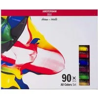 Talens Kreativset AMSTERDAM Acrylfarbe "All Colors" - 90 x 20 ml, (90er Set, 90-tlg)