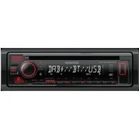 KENWOOD KDC-BT450DAB DAB+ Bluetooth Spotify DSP CD MP3 USB Autoradio (RDS, Abnehmbares Bedienteil, AM/FM Radio, Animiertes Display, Bluetooth, DAB+, Eingebauter Equalizer, Freisprecheinrichtung, AUX Eingang, DAB, 1 DIN)