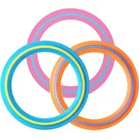 CLTYQ Wurfscheibe 3er-Set Frisbee-Ringe 25 cm,für Outdoor-Spiele im Garten & am Strand (3-St), Weiche Wurfscheibe – Wurfspiel für Familie & Hunde – Boomerang