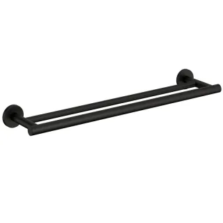Cosmic Architect s+ doppelte Handtuchstange 59x8,5x5,5CM, SOFT BLACK (schwarz matt), 2353660 WJC235A0060036