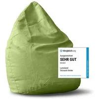 Lumaland Sitzsack Luxury XL PLUS Sitzsack, Microvelours Beanbag extra weich & robust Stuhl Sessel 60x45cm