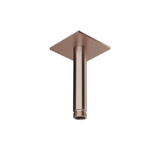 Herzbach spa ix pvd deckenarm 100 rosette 70 eckig copper, Copper Steel, 21.964810.2.39 21.964810.2.39