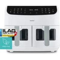 Medion® Heißluftfritteuse MD 11760 P20XXL Twin, 2400 W, Temperatur 50 - 200 °C, ILAG Beschichtung, Sync-Finish