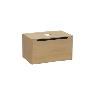 VitrA New Integra Square Waschtischunterschrank (Aufsatzwaschtisch) mit 1 Vollauszug 76 Gold,80276 80276