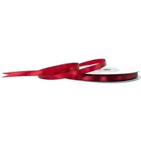 Creativery Satinband, Satinband 6mm x 25m Rolle Bordeaux