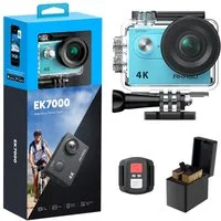 Akaso EK7000 Action Cam (4K Ultra HD, WLAN (Wi-Fi), 30M wasserdicht, 170°Ultra Weitwinkelt, Fernbedienung)