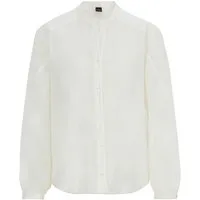 BOSS ORANGE Klassische Bluse Berday Premium Damenmode mit Ballonärmeln