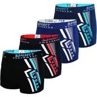 TEXEMP Boxershorts 4er bis 12 Pack Herren Boxershorts Baumwolle Retroshorts Boxer (4-St) Doppelnaht - 95% Baumwolle