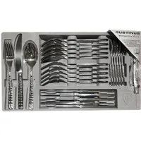JUSTUS Besteck-Set Brenger Justus & Co. Besteckset Croco 30-teilig Edelstahl 18 10 Silber
