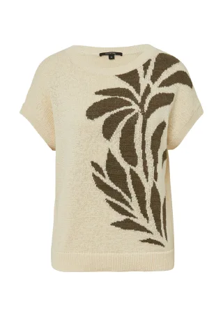 comma - Strickpullover creme - Gr. - 46