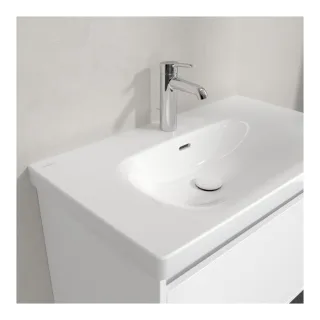 Villeroy und Boch Skyla Waschtisch 5A518001 80x46cm, für 3-Loch-Armatur, mit Überlauf, Weiß Alpin