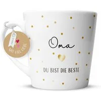 Amari Tasse AMARI ® Oma Tasse - Perfektes Geschenk für die Oma - Dankeschön, Tasse Oma 09